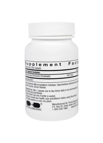 Хром піколінат,, 60 капсул Thorne Research (366733692)