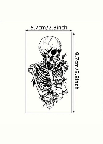 Набор детских временных тату "Черные мини №5" black-tattoo-mini-set-5-T No Brand (354745386)