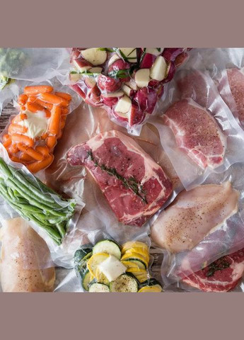 Пакети для Вакууматора вакуумна плівка в Рулоні 25х500 см 4 шт Comshop (312485239)