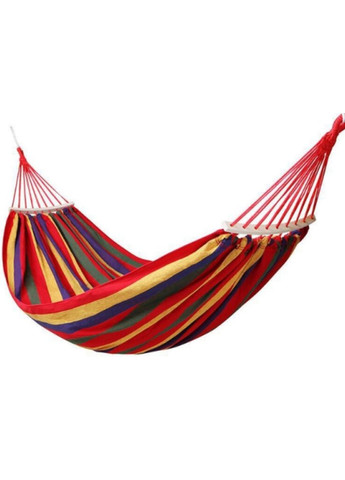 Гамак у гавайському стилі з поперечиною 200×80 см червоний (2104618619) No Brand (351363085)