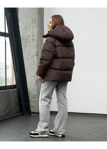 Коричневая женский пуховик ‼️ No Brand