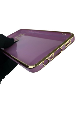 Чехол для A15 с защитой камеры с золотой окантовкой на оппо а15 черничный gs1 Oppo (366236244)