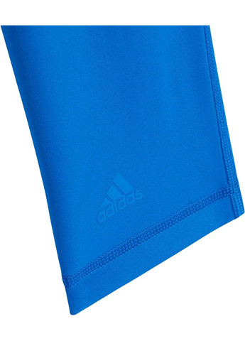 Синие демисезонные спортивные леггинсы adidas