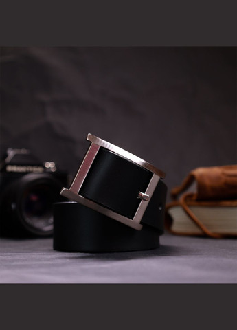 Качественный пояс под брюки для мужчин из натуральной кожи 11689 Черный Grande Pelle (337353316)