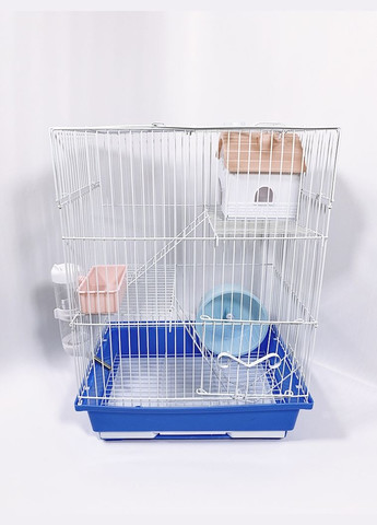 Клітина для хом'яків 125 емаль 30х23х41см, блакитна Золотая клетка (299899736)
