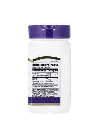 DHEA 25 mg - 90 caps 21st Century (371776960)