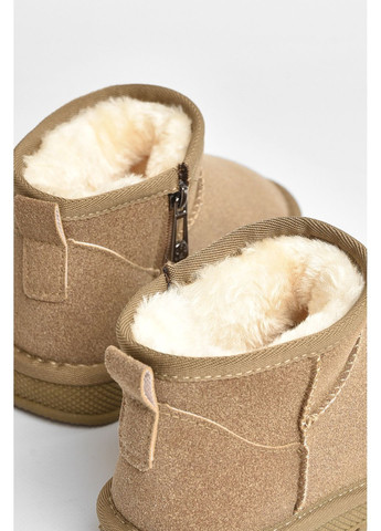 Бежевые угги детские искуственная замша бежевого цвета Let's Shop