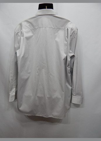 Серая классическая рубашка однотонная No Brand