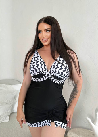 Чорний літній стильний купальник танкіні з шортиками танкіні Vakko