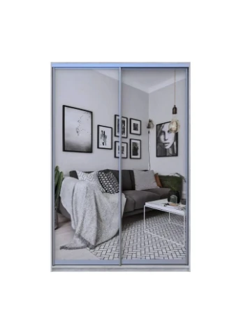 Шкаф-купе Сити Лайт Сосна Натти 2 Зеркала 150х45х225 (DRS-011963) Doros (391920769)