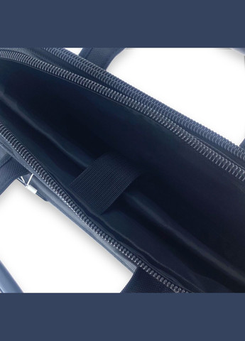 Сумка для ноутбука, з розширенням, два відділи, додаткові кишені, розмір: 42*30*12(17) см, чорна Leather (284337842)