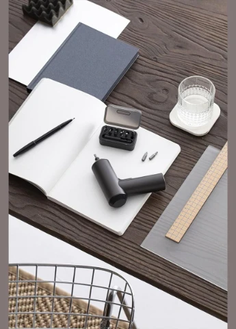 Електровикрутка шуруповерт електрическая MiJia Electric Mi Cordless Screwdriver 12 насадок (MJDDLSD001QW), Black Xiaomi (333975783)