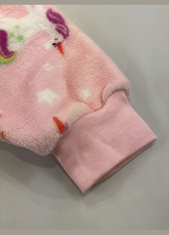 Рожева зимня піжама для дівчинки Фламинго