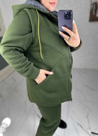 Жилет з геометричним кроєм і капюшоном на овчині Tik-Tak (341736310)