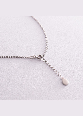 Срібне кольє Сердечко з фіанітом 1090 35 Oniks (264392821)