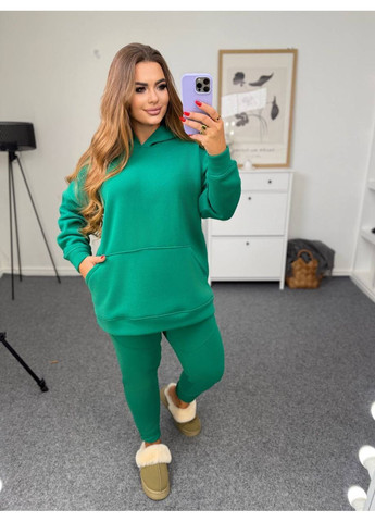 Базовий теплий костюм із тринитки на флісі No Brand (366018296)