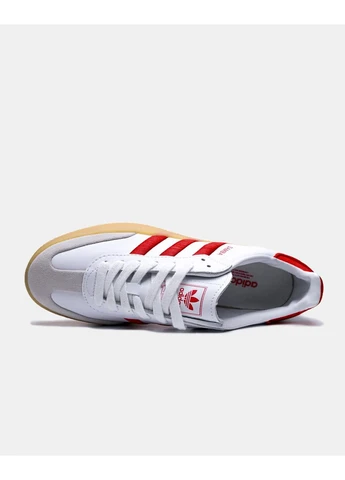 Білі літні кросівки adidas samba white red v2 адідас самба No Brand
