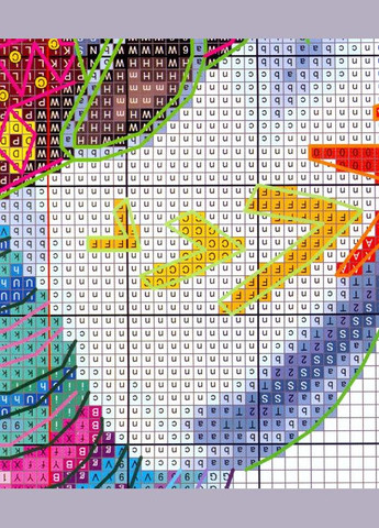 Набір для вишивання за нанесеною на канву схемою "Rainbow Horse". AIDA 14CT printed,31*37см Joy Sunday (313613683)