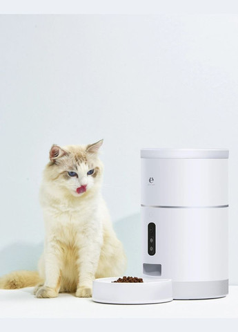 Автоматическая кормушка для кошек и собак 4L, смарт кормушка c WIFI, Белый Els Pet (299915452)