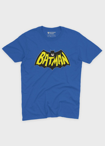 Синя демісезонна футболка для хлопчика з принтом супергероя - бетмен (ts001-1-brr-006-003-022-b) Modno