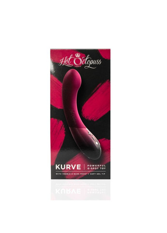 Вибратор для точки G KURVE, Treble and Bass Technology, 2 мотора, мягкий кончик SO8728 Hot Octopuss (296492108)