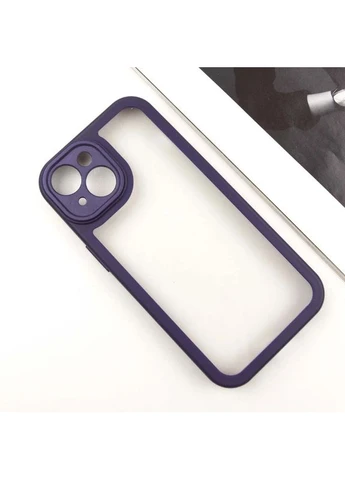 TPU чехол для Apple iPhone 15 1,5mm Фиолетовый Прозрачный 6,1" No Brand (402117295)