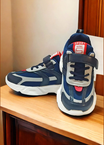 Синие демисезонные детские кроссовки для мальчика 9041f Boyang