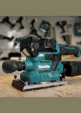 Акумуляторна Вібраційна шліфувальна машина DBO380Z (18 В, 93 x 185 мм) віброшліфмашини без АКБ і зарядного пристро (7241) Makita (295036891)