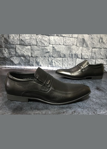 Черные мужские кожаные туфли, тm Everest