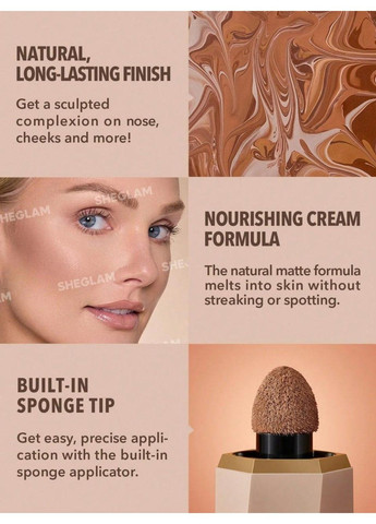 Рідкий кремовий контуринг, скульптор Sun Sculpt Liquid Contour, 5.2 мл Tawny Amber Sheglam (317318527)