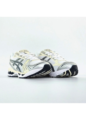 Білі Осінні кросівки чоловічі і жіночі asics gel-kayano 14 white grey black | асікс гель-каяно 14 білі сірі чорні No Brand
