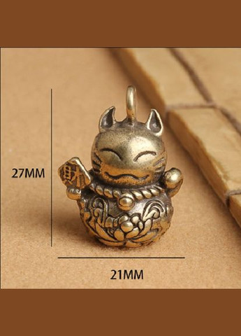 Креативний гвинтажний Латинський кулон-брелок підвіска щасливий кіт No Brand (281548016)