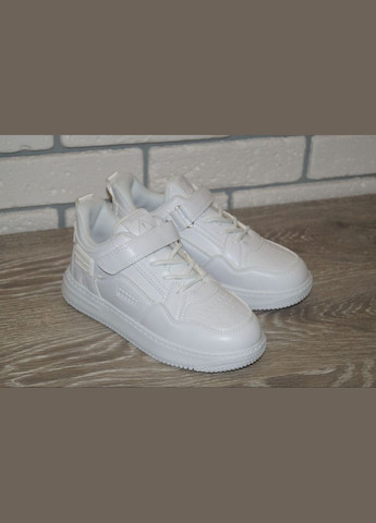 Білі осінні кросівки демісезонні для дівчаток білі YTOP