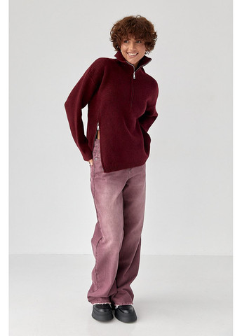 Вязаная женская кофта с молниями Lurex (371334074)