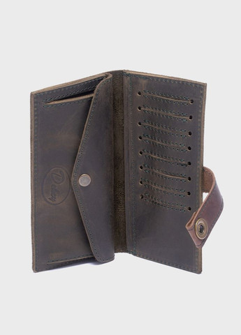 Шкіряний гаманець 13.4 Зелений Dekey (351899023)