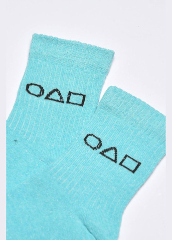 Бирюзовые носки женские демисезонные бирюзового цвета Let's Shop однотонные (323961707)