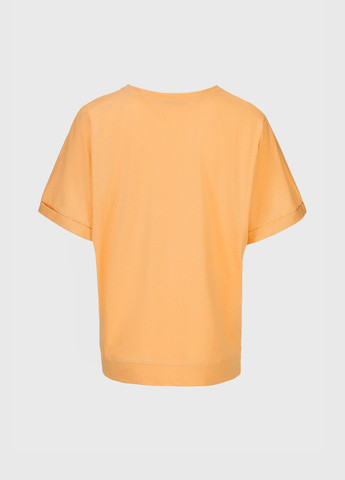 Оранжевая всесезон футболка No Brand