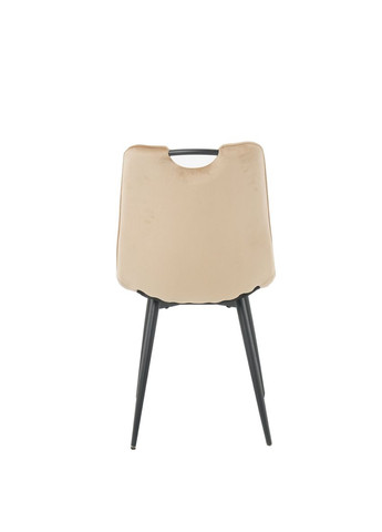 Стілець GOOPY чорний каркас / бежевий велюр Intarsio (372178443)