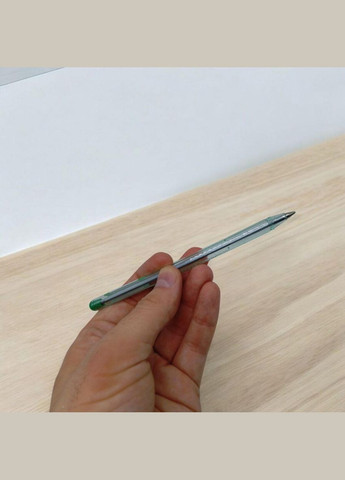 Ручка масляна 1 мм, зелена "My-Pen" (31381) (P2210) Pensan (362439191)