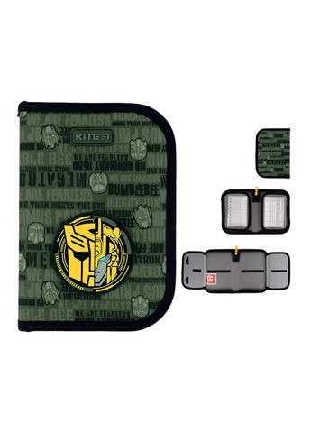 Набір шкільний рюкзак + пенал + сумка для взуття колір хакі ЦБ-00254159 Kite (296189083)