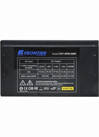 Корпус Patriot Miditower PATRIOT-B21-500 BK/BU Black-Blue, 500W, Micro ATX/ATX, 2 x 3.5 m Frontier (323615209)