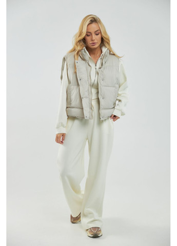 Теплая жилетка на молнии - пудра цвет Lurex (361056615)