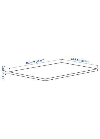 Полиця ІКЕА KOMPLEMENT 50х35 см Білий (40277992) IKEA (267898819)