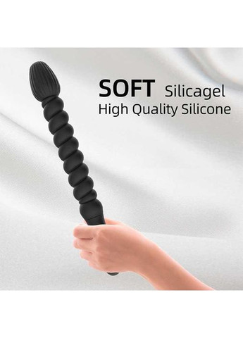 Анальный вибратор Nexus черного цвета с силиконом на USB, гибкий, приятный для кожи материал премиумкласса. China (360603908)