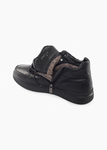 Черные осенние ботинки 1570-7-1black черный (2000904401253) Konors