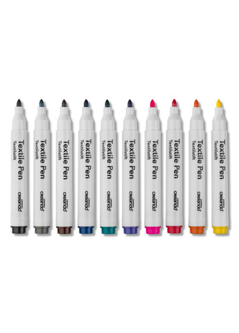 Набор маркеров для текстиля «Мультиколор» 10 шт комбинированный Crelando (322722168)