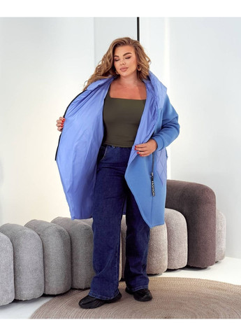 Кардиган жіночий демісезонний великого розміру з блискавкою, небесний Bonita Кардиган (357075341)