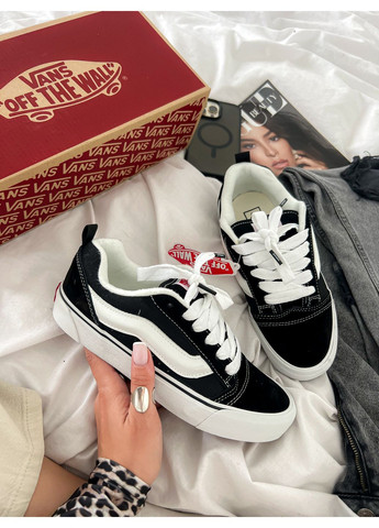 Кросівки жіночі і чоловічі Vans Knu Skool black white | Кну Скул чорно-білі No Brand чорно-білі демісезони (349729036)