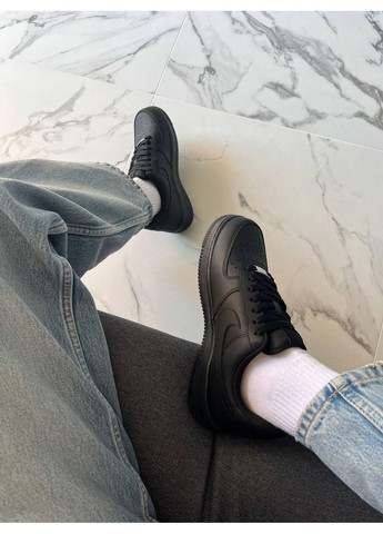 Кроссовки женские Nike Air Force 1 Low 07 Premium Black CW2288 чёрные демисезоны (366196994)