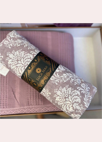 Постільна білизна з піке бавовна євро Бузковий (П4К-postel-pike-001-04) No Brand (308754982)